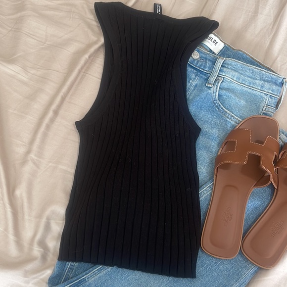 H&M Black Ribbed Tank - Picture 5 of 5